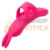 Vibrador conejito con soporte para dedo y carga USB